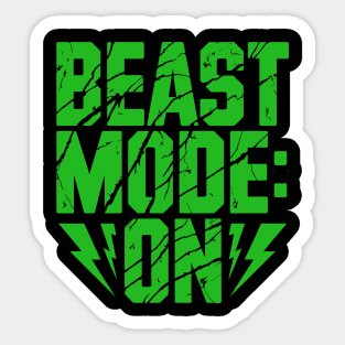 Beast Mode: ON Sticker
